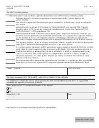 Formulario F-02260AS Solicitud De Tarjeta Quest Temporal - Wisconsin (Spanish), Page 2