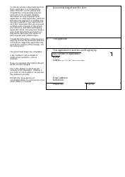 Form RX1 Application to Enter a Restriction - United Kingdom, Page 2