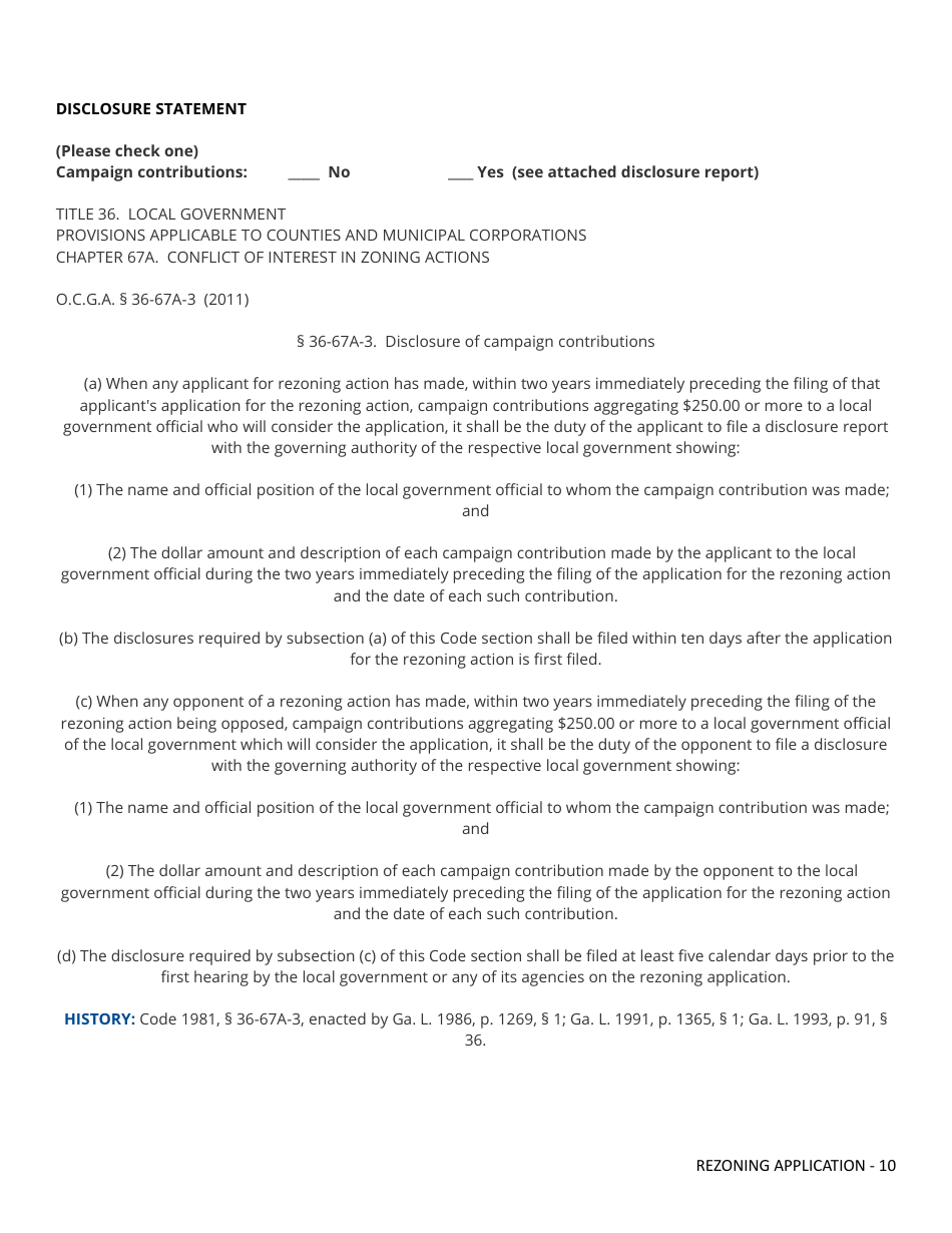 Rezoning Application - Fayette County, Georgia (United States), Page 10