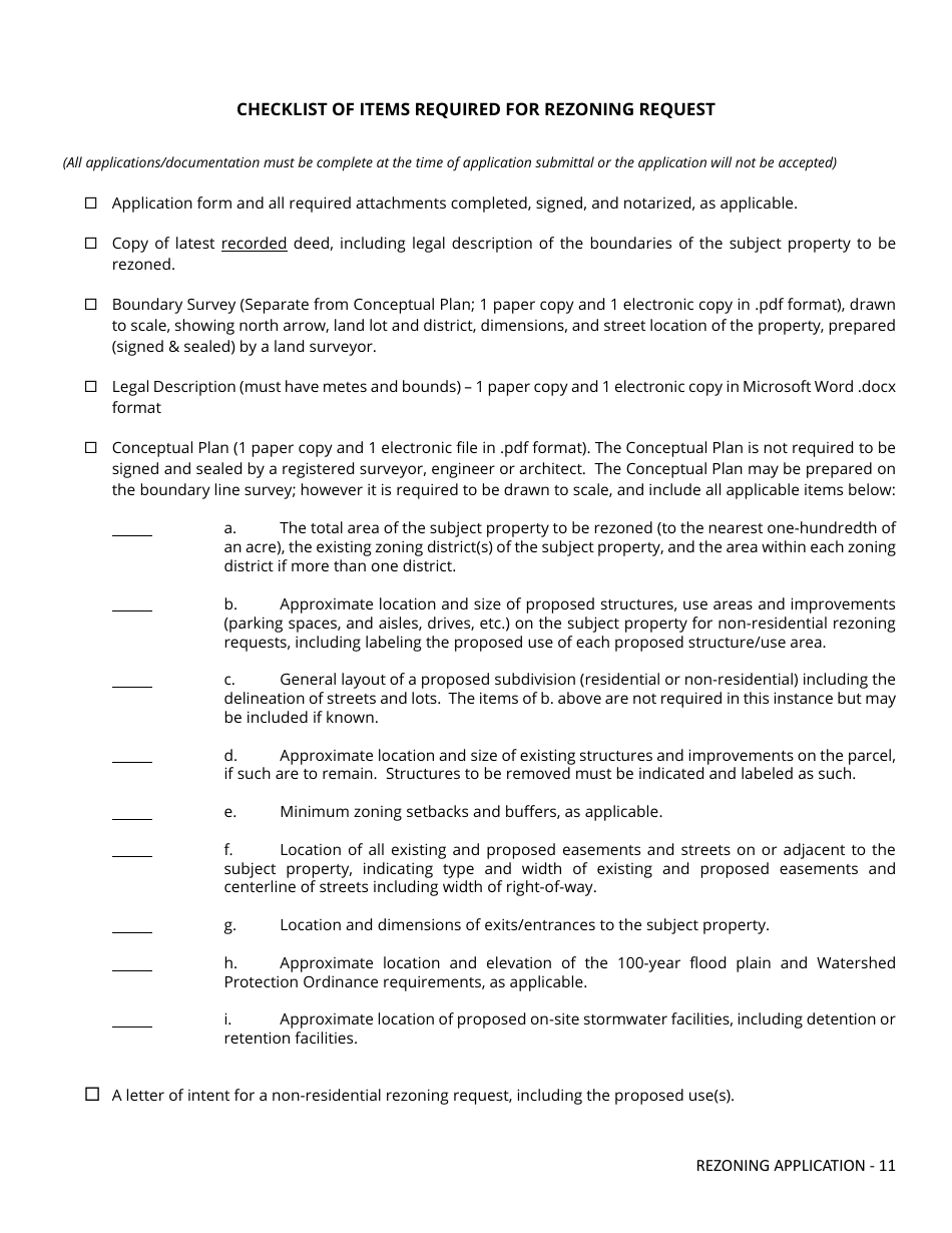 Rezoning Application - Fayette County, Georgia (United States), Page 11