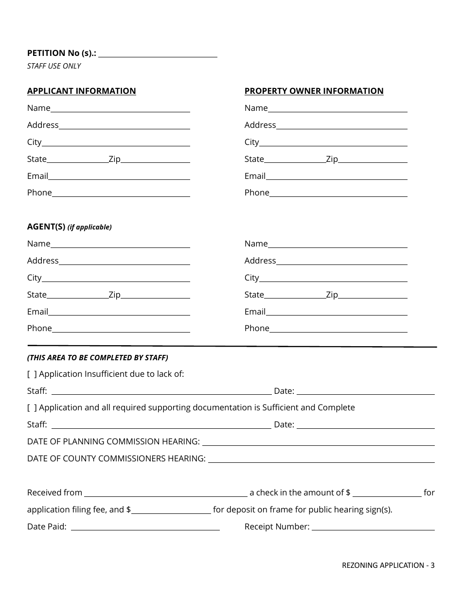 Rezoning Application - Fayette County, Georgia (United States), Page 3