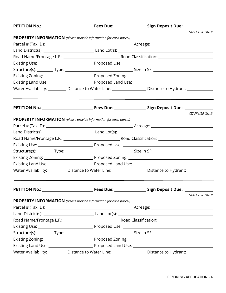 Rezoning Application - Fayette County, Georgia (United States), Page 4