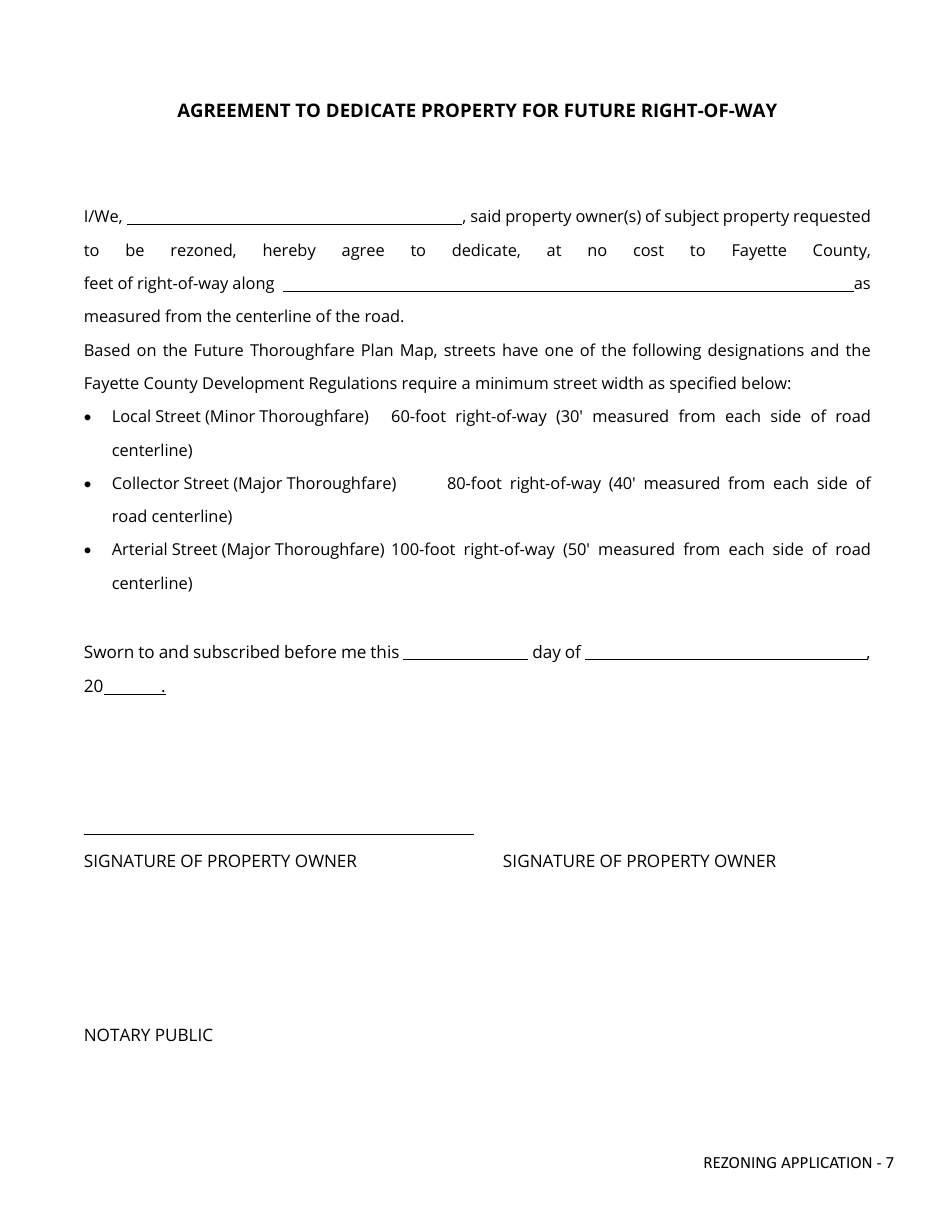 Rezoning Application - Fayette County, Georgia (United States), Page 7