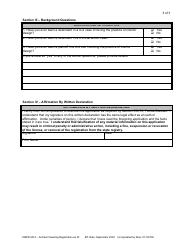 Form DBPR AR4 Architect Seeking Registration as Interior Designer - Florida, Page 3