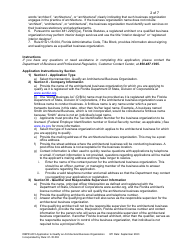 Form DBPR AR5 Application to Qualify an Architectural Business Organization - Florida, Page 2