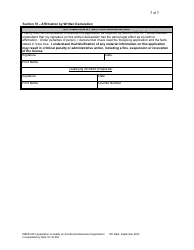 Form DBPR AR5 Application to Qualify an Architectural Business Organization - Florida, Page 7