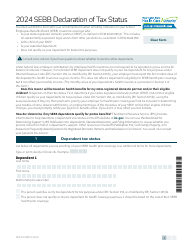 Document preview: Form HCA20-0087 Sebb Declaration of Tax Status - Washington, 2024