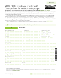 Form HCA52-0030 Pebb Employee Enrollment/Change Form for Medical Only Groups - Washington
