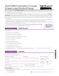 Document preview: Form HCA50-0135 Pebb Continuation Coverage (Unpaid Leave) Election/Change - Washington, 2024