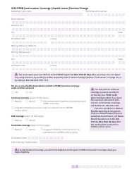 Form HCA50-0135 Pebb Continuation Coverage (Unpaid Leave) Election/Change - Washington, Page 2