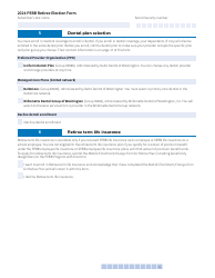 Form A (HCA51-4031) Pebb Retiree Election Form - Washington, Page 11