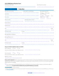 Form A (HCA51-4031) Pebb Retiree Election Form - Washington, Page 3