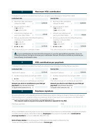 Form HCA20-0086 School Employee Authorization for Payroll Deduction to Health Savings Account - Washington, Page 2