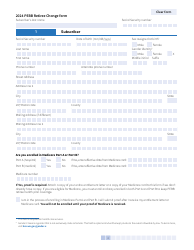 Form E (HCA51-0007) Pebb Retiree Change Form - Washington, Page 2