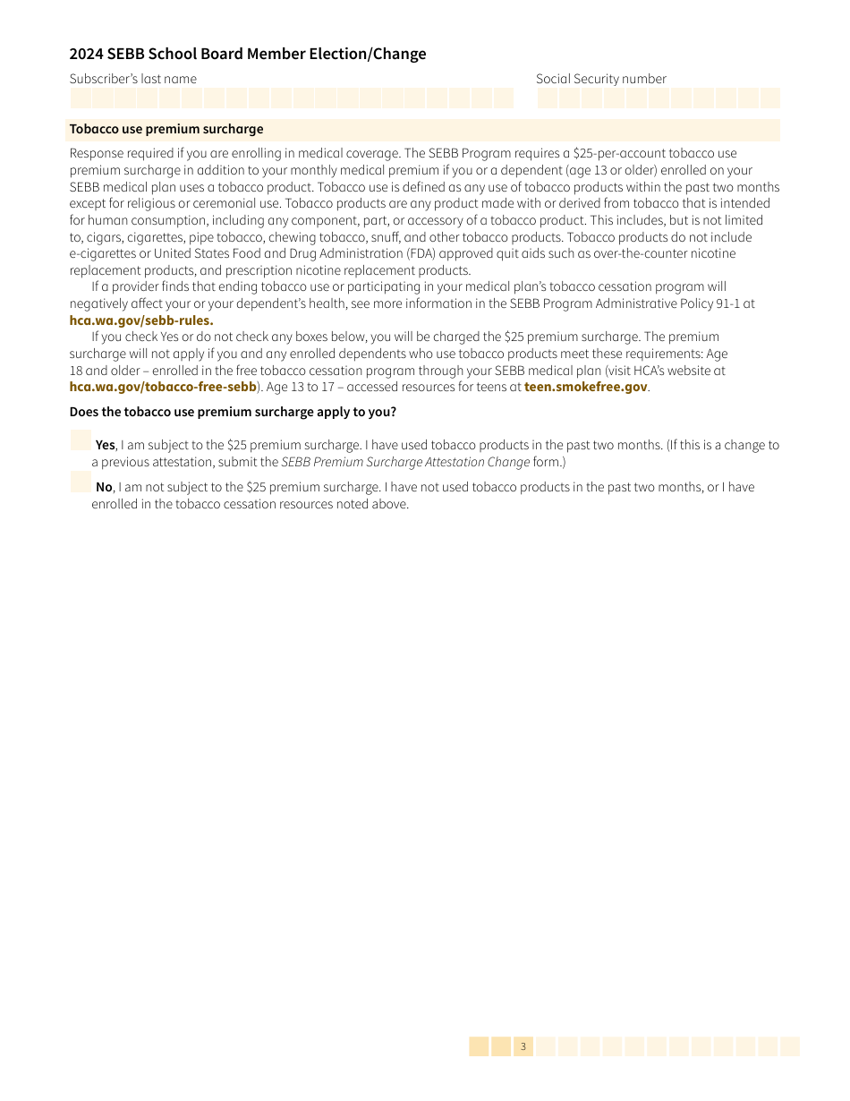 Form HCA20-0385 Sebb School Board Member Election / Change - Washington, Page 3