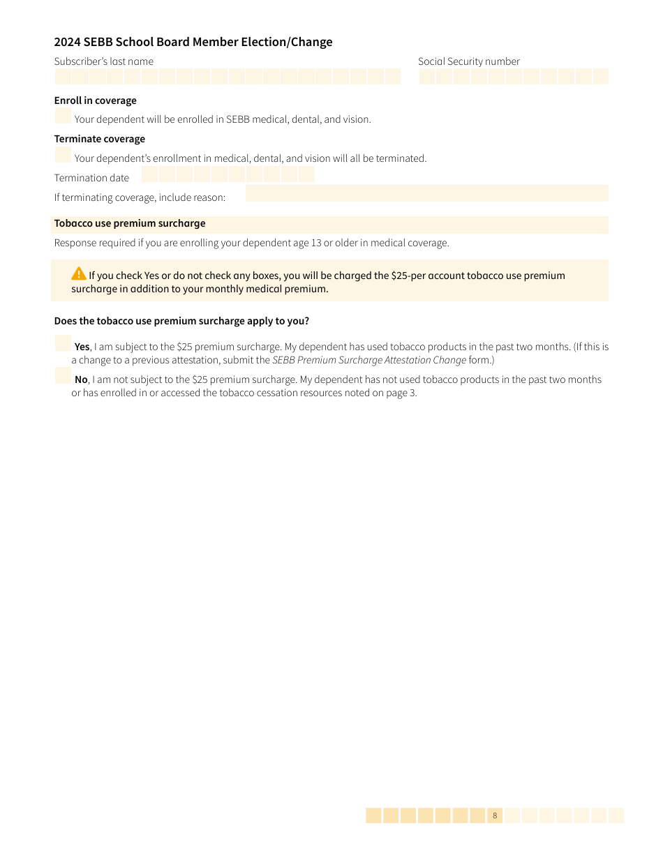 Form HCA20-0385 Sebb School Board Member Election / Change - Washington, Page 8