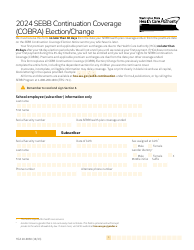 Document preview: Form HCA20-0060 Sebb Continuation Coverage (Cobra) Election/Change - Washington, 2024