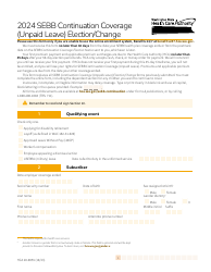 Document preview: Form HCA20-0059 Sebb Continuation Coverage (Unpaid Leave) Election/Change - Washington, 2024