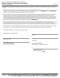Form DOT RW08-11 Grant of Right to Dispose of Material - California, Page 2