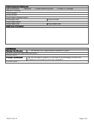 Hospice Admission Record Submission - Utah, Page 2