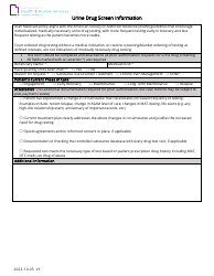 Document preview: Urine Drug Screen Information - Utah