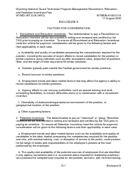 Form WYMD-JNT-DJS (HRO) Technician Program Management Recruitment, Relocation and Retention Incentive Plan - Wyoming, Page 15