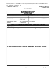 Form WYMD-JNT-DJS (HRO) Technician Program Management Recruitment, Relocation and Retention Incentive Plan - Wyoming, Page 27