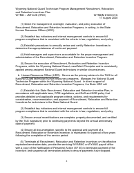 Form WYMD-JNT-DJS (HRO) Technician Program Management Recruitment, Relocation and Retention Incentive Plan - Wyoming, Page 2