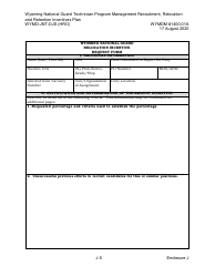Form WYMD-JNT-DJS (HRO) Technician Program Management Recruitment, Relocation and Retention Incentive Plan - Wyoming, Page 31
