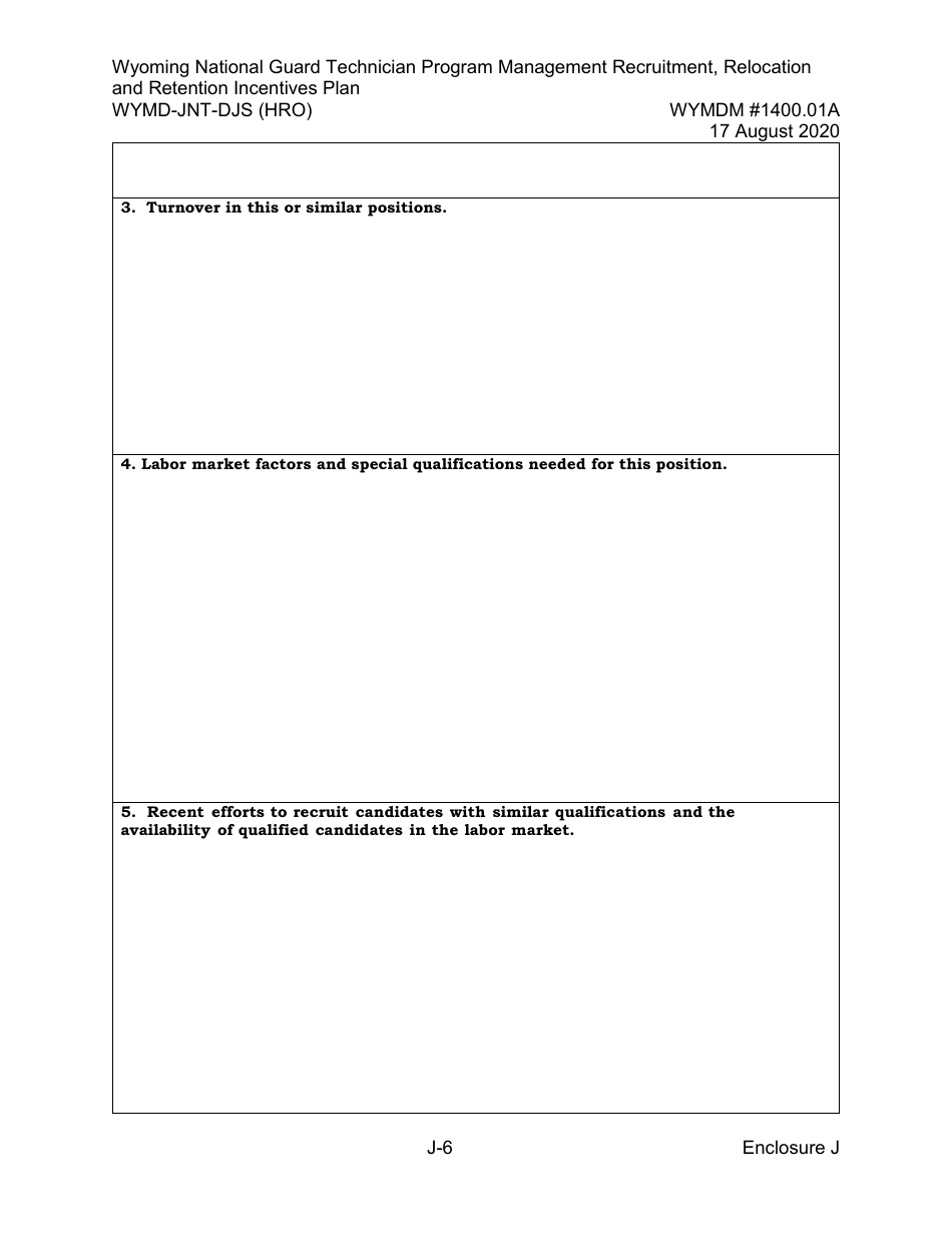 Form WYMD-JNT-DJS (HRO) Technician Program Management Recruitment, Relocation and Retention Incentive Plan - Wyoming, Page 32