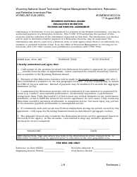 Form WYMD-JNT-DJS (HRO) Technician Program Management Recruitment, Relocation and Retention Incentive Plan - Wyoming, Page 34