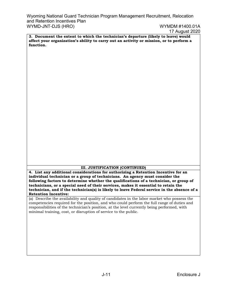 Form WYMD-JNT-DJS (HRO) Technician Program Management Recruitment, Relocation and Retention Incentive Plan - Wyoming, Page 37