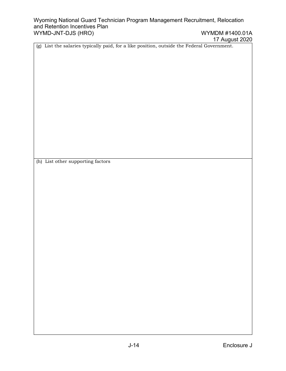 Form WYMD-JNT-DJS (HRO) Technician Program Management Recruitment, Relocation and Retention Incentive Plan - Wyoming, Page 40