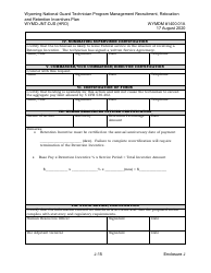 Form WYMD-JNT-DJS (HRO) Technician Program Management Recruitment, Relocation and Retention Incentive Plan - Wyoming, Page 41