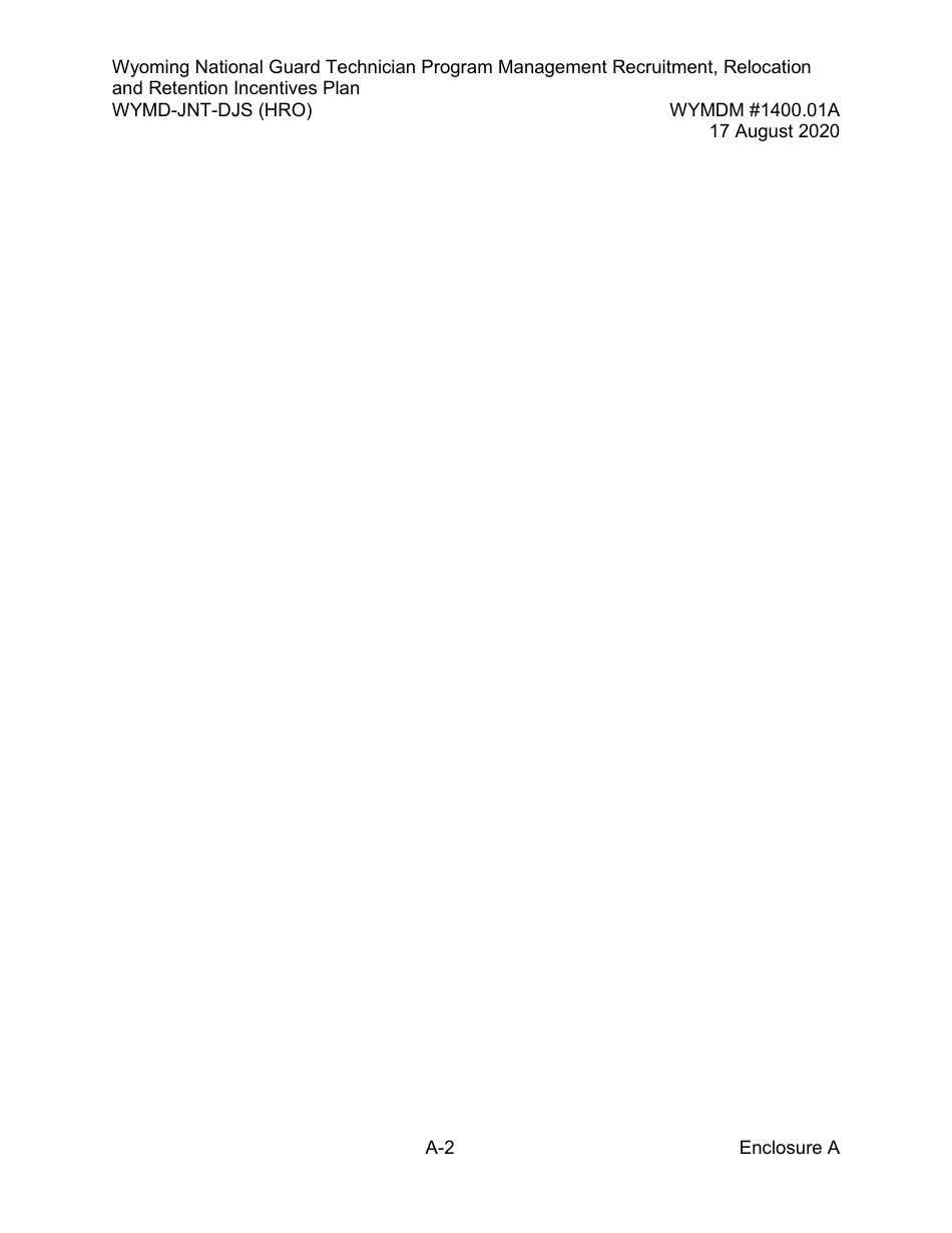 Form WYMD-JNT-DJS (HRO) Technician Program Management Recruitment, Relocation and Retention Incentive Plan - Wyoming, Page 9