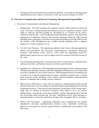 Acknowledgment of Electronic Communications and Internet Access Policy - Arizona, Page 7