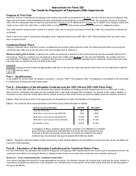 Form 328 Tax Credit for Employers of Employees With Impairments - New Jersey, Page 3