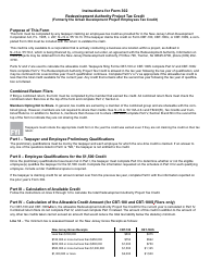Form 302 Redevelopment Authority Project Tax Credit - New Jersey, Page 4