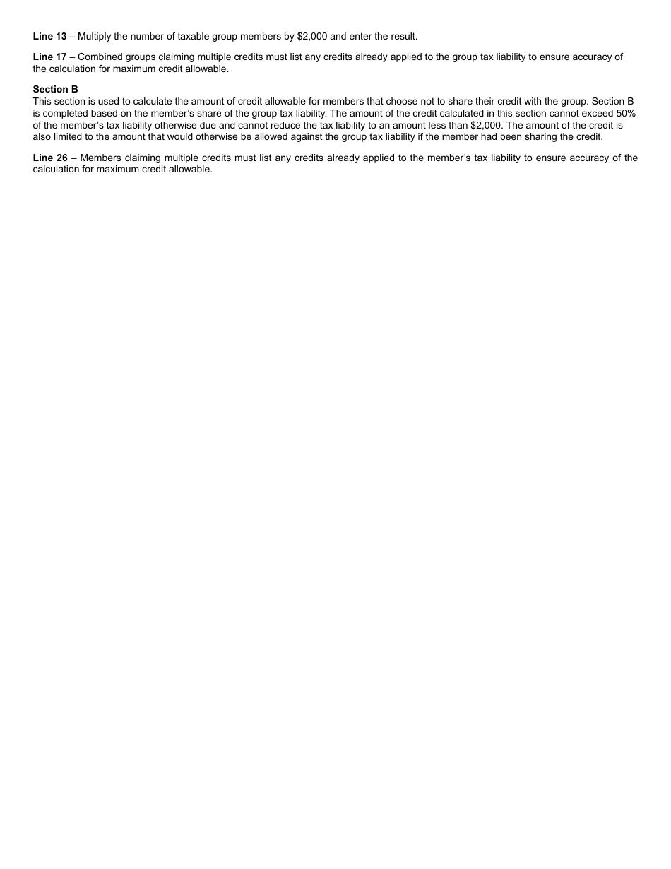 Form 315 Ama Tax Credit - New Jersey, Page 4