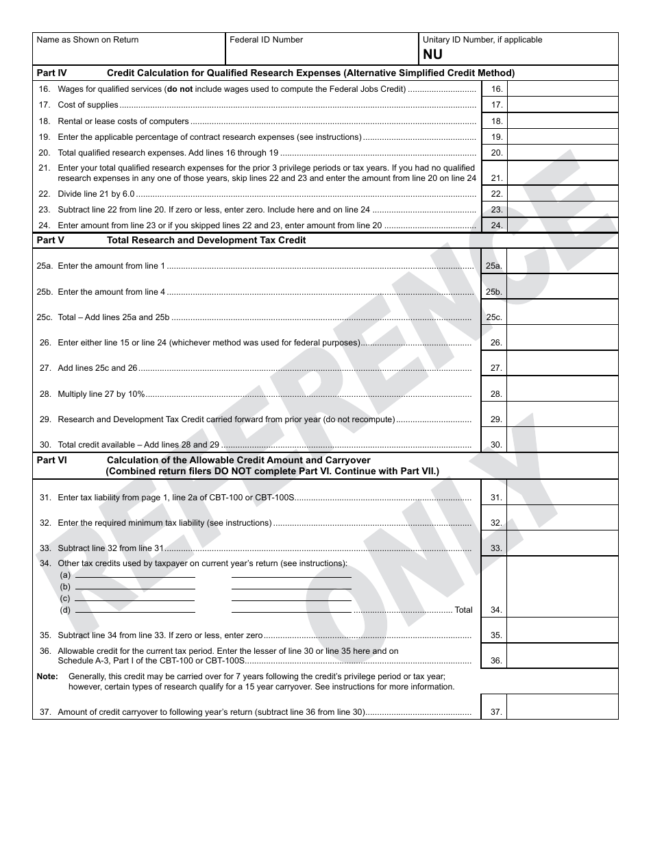 Form 306 Download Printable PDF or Fill Online Research and Development ...