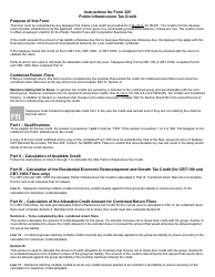 Form 325 Public Infrastructure Tax Credit - New Jersey, Page 3