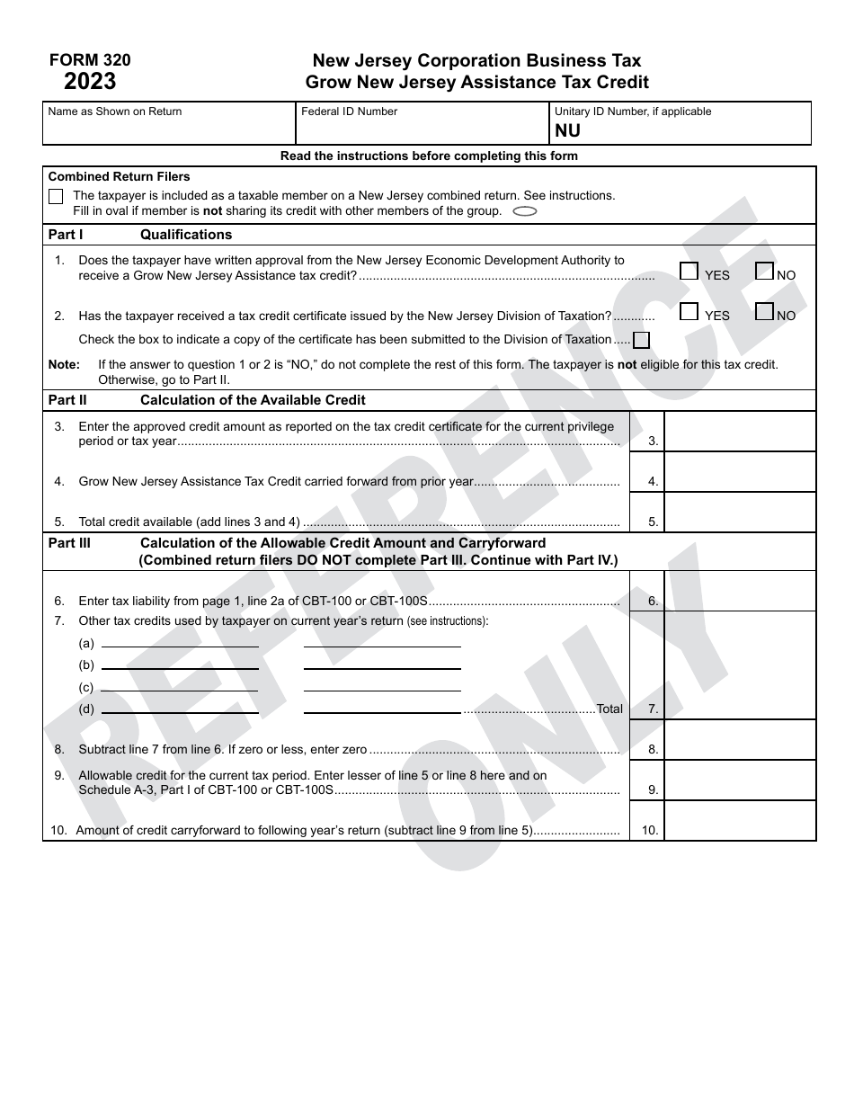 form-320-download-printable-pdf-or-fill-online-grow-new-jersey