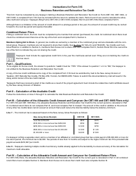 Form 316 Business Retention and Relocation Tax Credit - New Jersey, Page 3