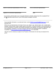 Form EQP3524 Part 1 Clean Water State Revolving Fund (Cwsrf) and Strategic Water Quality Initiatives Fund (Swqif) Loan Application - Michigan, Page 11