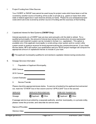 Form EQP3524 Part 1 Clean Water State Revolving Fund (Cwsrf) and Strategic Water Quality Initiatives Fund (Swqif) Loan Application - Michigan, Page 5
