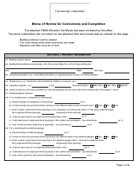 Memo of Review for Correctness and Completion