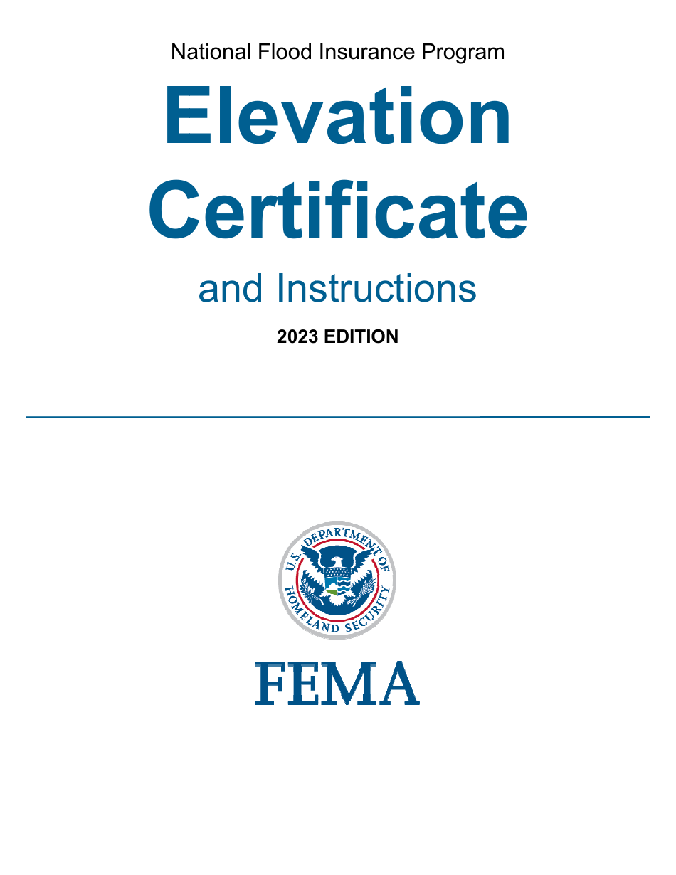 FEMA Form FF-206-FY-22-152 Elevation Certificate - National Flood Insurance Program, Page 1
