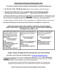 Form EQP3422A Application for Limited Treatment Certification - Michigan, Page 2