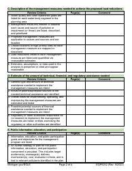 Form EQP9252 Checklist for a 319 Approved Watershed Management Plan - Michigan, Page 2