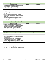 Form EQP9252 Checklist for a 319 Approved Watershed Management Plan - Michigan, Page 3